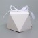 Folding box for sweets, cakes with tape, 10 x 7 x 7.4 cm, white