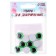 Elose -based eyes, set of 10 pcs., Size 1 pc. - 15 mm, green color