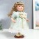 Doll Collectible Ceramics "Judith in a delicate-so-so-sole dress with flowers" 30 cm