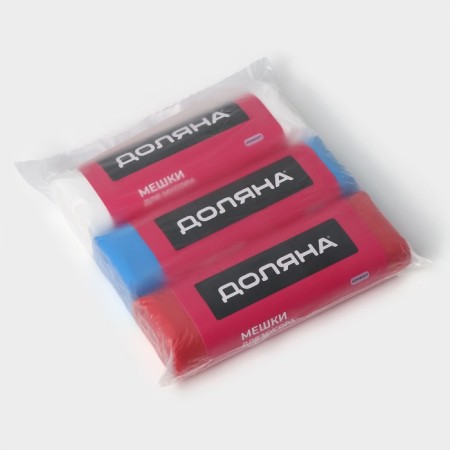 A set of bags for garbage dilan, 3 rolls, 60 l, 18 μm, 55 × 64 cm, PND, 20 pcs-6