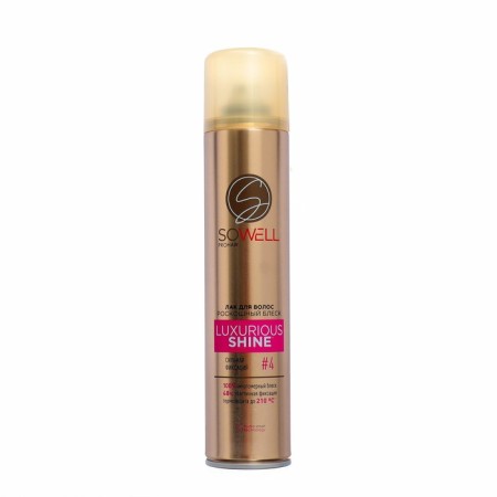 Hair varnish Sowell Luxurious Shine, strong fixation, 300 ml