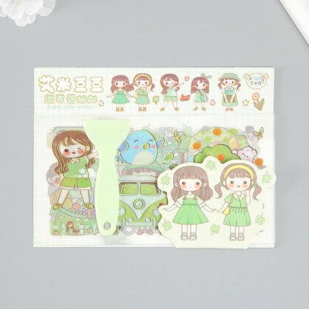 Plastic sticker "Child" mix set 6 sheets and blade1,5x16.5 cm-3