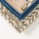 Photo frame Polystone 10x15 cm "Flower braid" blue with gold 17.5x1.5x22.7 cm