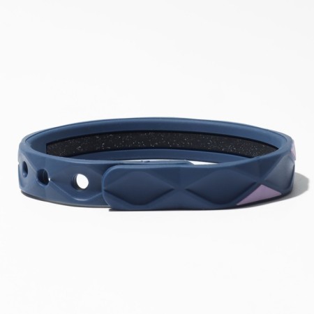 Silicone bracelet "On the buttons", the color is blue-1