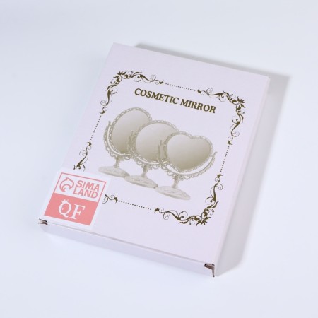 The mirror of the desktop "oval", two -sided, with an increase, a mirror surface 9 × 12 cm, the color is silver-5