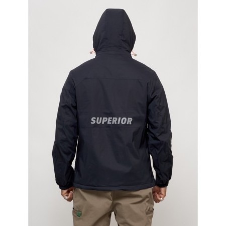Sports male jacket, size 50, dark blue color-4