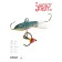 Balancir Lucky John Classic 3 + tee, 3 cm, color 53 blister