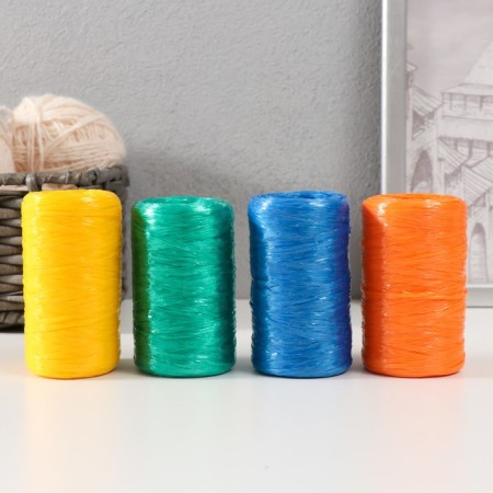 Gingerbread for manual knitting 100% polypropylene 200m/50g. (Set No. 4, 4 pcs. Color mix)