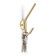 Furniture hook CAPPIO TKD030, two -rod, color mat gold
