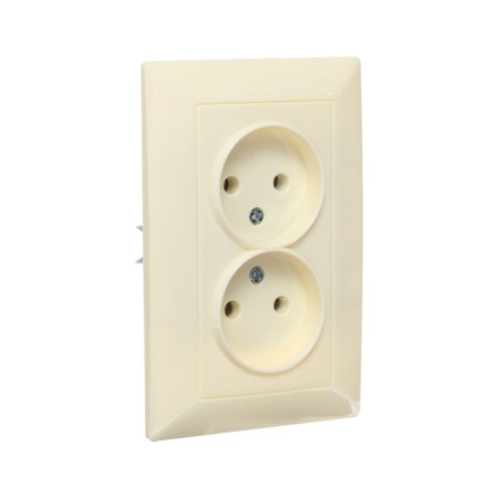 Double Luazon Lighting "Antei", 10 A, hidden, without salary, beige-1