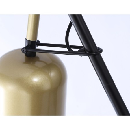 Floor lamp with a switch on the wire Ambrella Light, Traditional, TR97125, 2HE27, Color Gold, Black-4