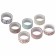 Adhesive Washi-tanks for decor "mix No. 3", 15 mm x 3 m (set 7 pcs) rice paper