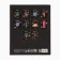 Subject notebook A5, 48 liters on the clip “Neon. Geometry »Soft touch lamp, 3D varnish