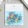 Decor for the work of acrylic "Children's drawing. Transparent butterfly" 3.4x3.2 cm