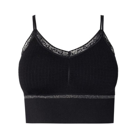Top female, black color, size One size (42-48)-4