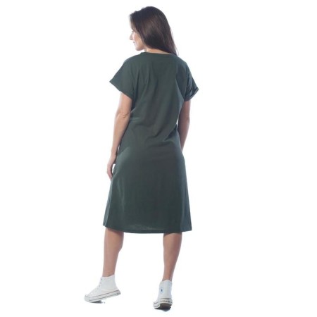 Women's dress, size 44, khaki color-3