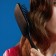 Massage comb, 8 × 24 cm, black color