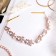 Hair accessory "Monica" (on invisible) flowers with beads, 23 cm, gold