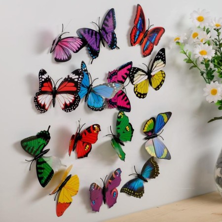 Magnet "Multi -colored butterfly" 8.5x9.5 cm-1