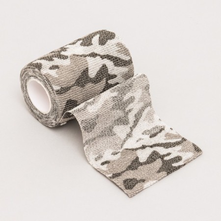 Self -fixing "camouflage", 7.5 cm, max. Extensibility 4.5 m, gray mix