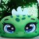 Baby backpack with sequins "Fitty dinosaurus", p. 23 × 28 cm