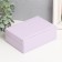 Casket to the leatherette for jewelry "Matte surface. Rectangular" Lilac 16x11.5x5.5 cm
