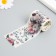 Adhesive tape paper "Pink flowers" width 5.4 cm winding 3 m 5.4x3.8x3.8 cm