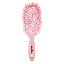 Comb for dry and wet hair Solomeya, massage, with wide teeth, pink