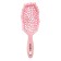 Comb for dry and wet hair Solomeya, massage, with wide teeth, pink