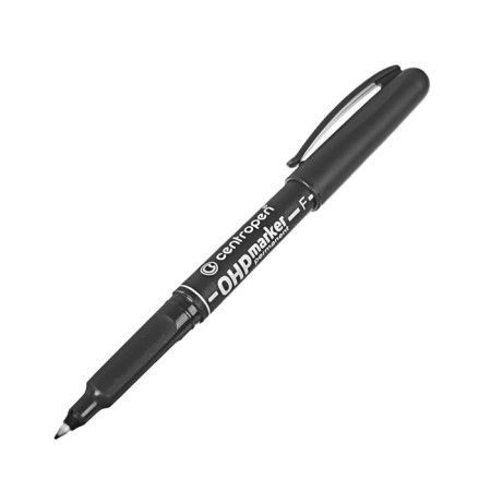Marker for OHP permanent 1.2 mm, line 0.6 mm, centropen 2636F, black color-1