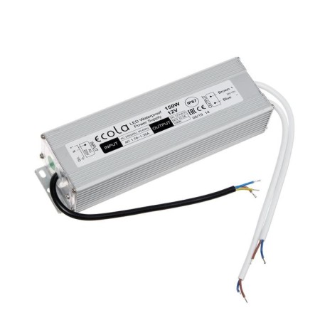 ECOLA power supply for 12 V LED tape, 150 W, IP67
