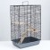 Chinchilla cage (2 wooden shelves), 58 x 40 x 90 cm Mix flowers
