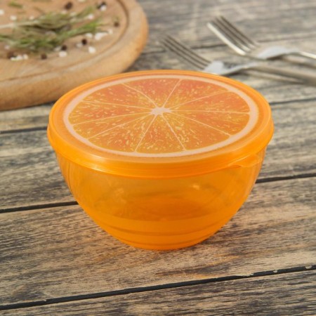 Container Plastic food shade "Juicy fruit", 500 ml, color mix-4