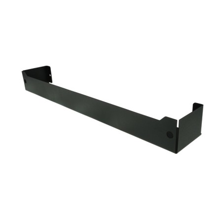 Metal shelf 500x78 mm for storage on a perforated panel, black-3