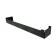 Metal shelf 500x78 mm for storage on a perforated panel, black
