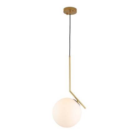 Suspension lamp ST LUCE. SL1148.303.01. CODDA. 1x60 W, E27, 30x30 cm, brass color-3