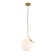 Suspension lamp ST LUCE. SL1148.303.01. CODDA. 1x60 W, E27, 30x30 cm, brass color