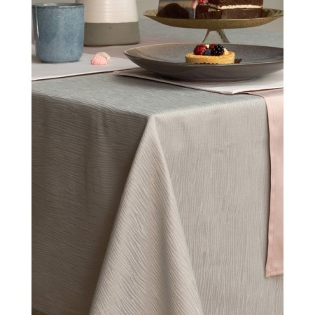Tablecloth, size 140x180 cm, gray color-1