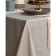 Tablecloth, size 140x180 cm, gray color