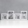 Photo frame in 4 photos 10x10, 10x15 cm "Classic" White set 4 pcs 31.5x26 cm