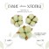 Dry flowers of cotton, set 3 pcs., Size 1 pc. 6 × 6 cm, green color