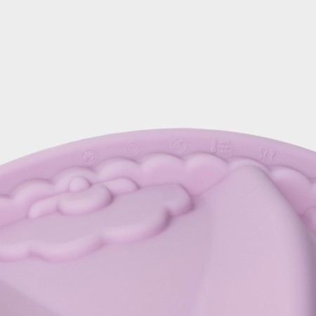 The form for baking the share "German cupcake. Celebration ", silicone, 22 × 22 × 8.5 cm, lilac color-5