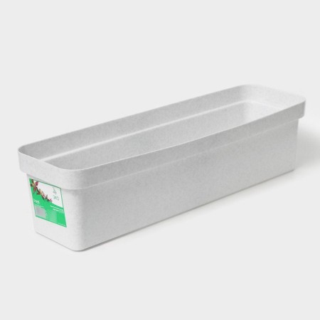 Balcony box for the colors "Eco", 12 l, 60 cm, color light granite-3