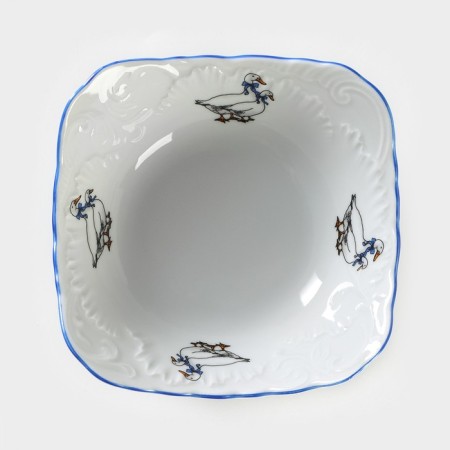 Saladnik "Rococo. Geese ", 250 ml, 14 × 12 cm-1