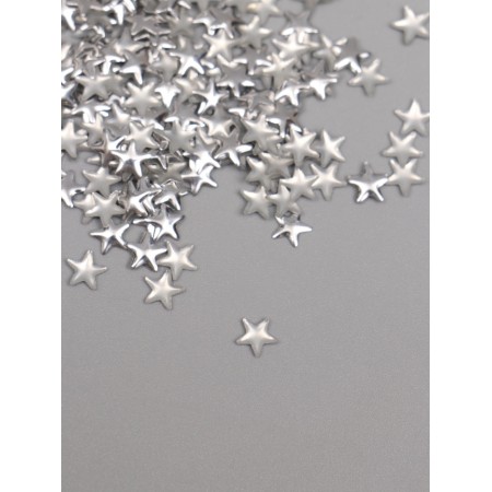 Decor for creativity Metal "Stars" silver set 300 pcs 0.6x0.6 cm-1