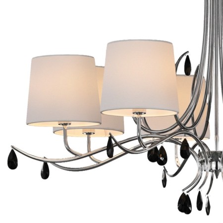 Suspended chandelier Mantra Andrea, E14, 8x20W, 635 mm, chromium color-2
