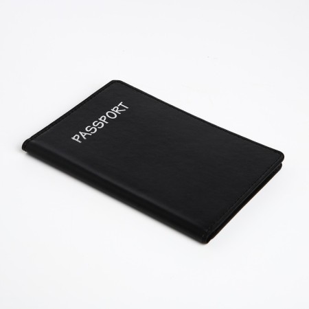 Cover for passport, black color-2