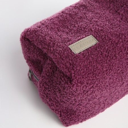 Women's road cosmetic bag with a Textura lining, purple color-2