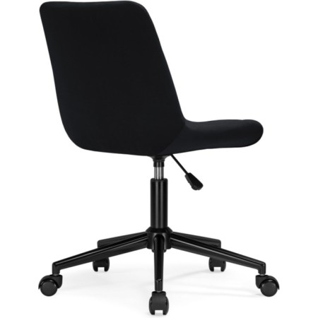 Computer chair Chester Metal/velor, white/black 49x60x84 cm-4