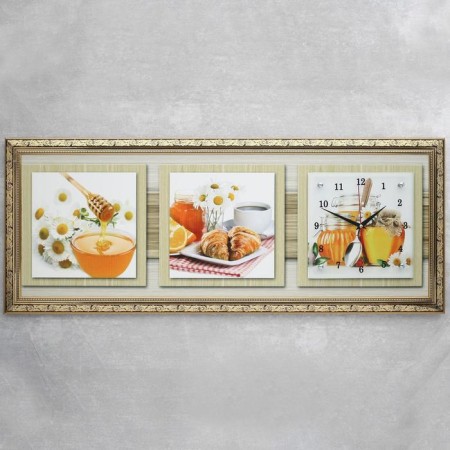 Carty clock, series: kitchen, "Honey Fantasy", 35 x 100 cm-5